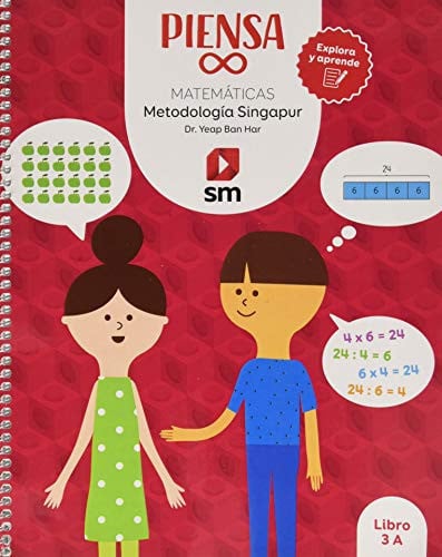 Matemáticas 3ºEP - Libros Piensa Infinito - Metodología Singapur