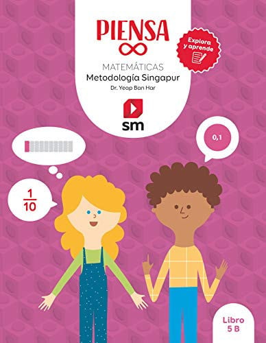 Matemáticas 5ºEP - Libros Piensa Infinito - Metodología Singapur