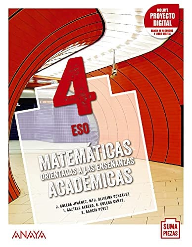 Matemáticas orientadas a las enseñanzas académicas 4ºESO - Suma piezas