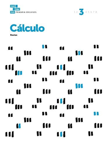 Cálculo Restas - Cuaderno Edelvives - 3ºEP