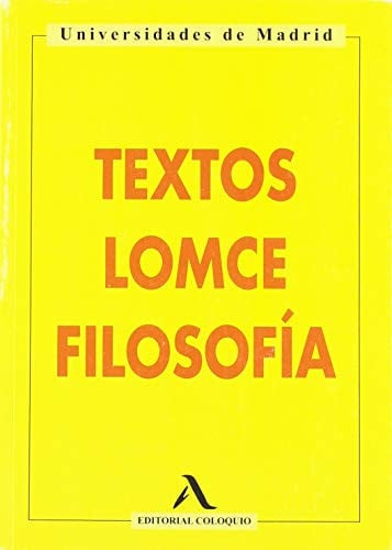 Textos LOMCE Filosofía 2ºBach