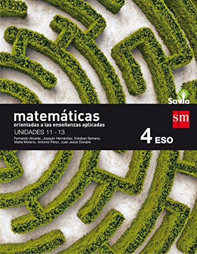 Matemáticas orientadas a las enseñanzas aplicadas 4ºESO - Savia - Trimestres