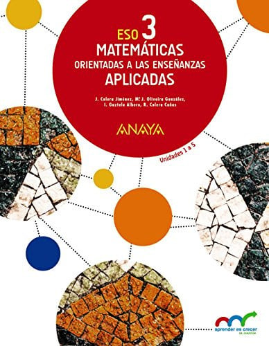 Matemáticas orientadas a las Enseñanzas Aplicadas 3ºESO - Aprender es Crecer - Trimestres